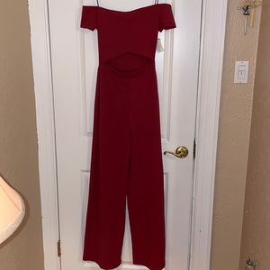 Brand New dark red jumpsuit